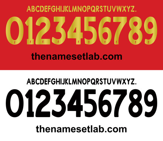 Liverpool 2005-2006 UCL / Cup Font Nameset AI Vector File