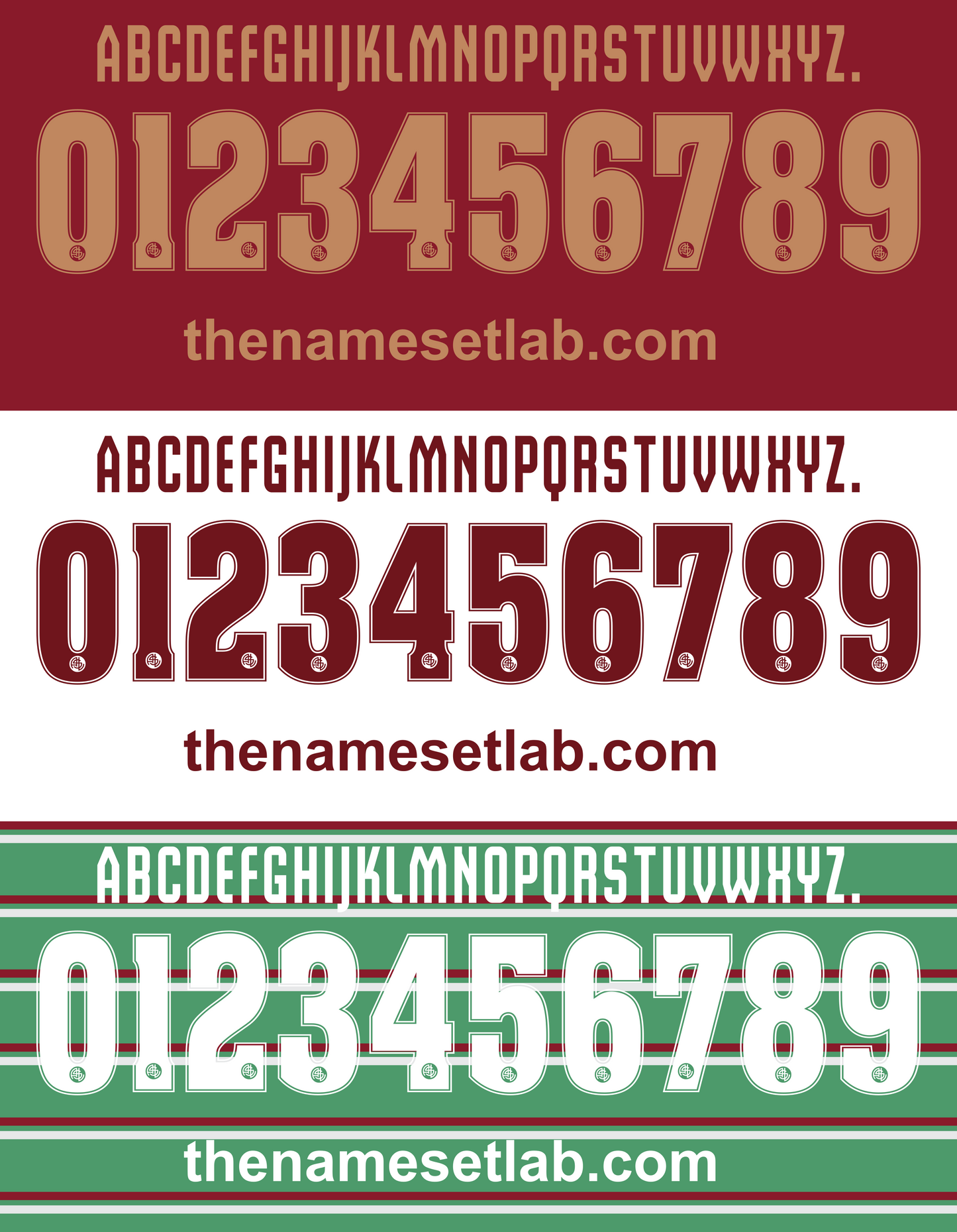 Livorno 2015-2016 Nameset mockup font