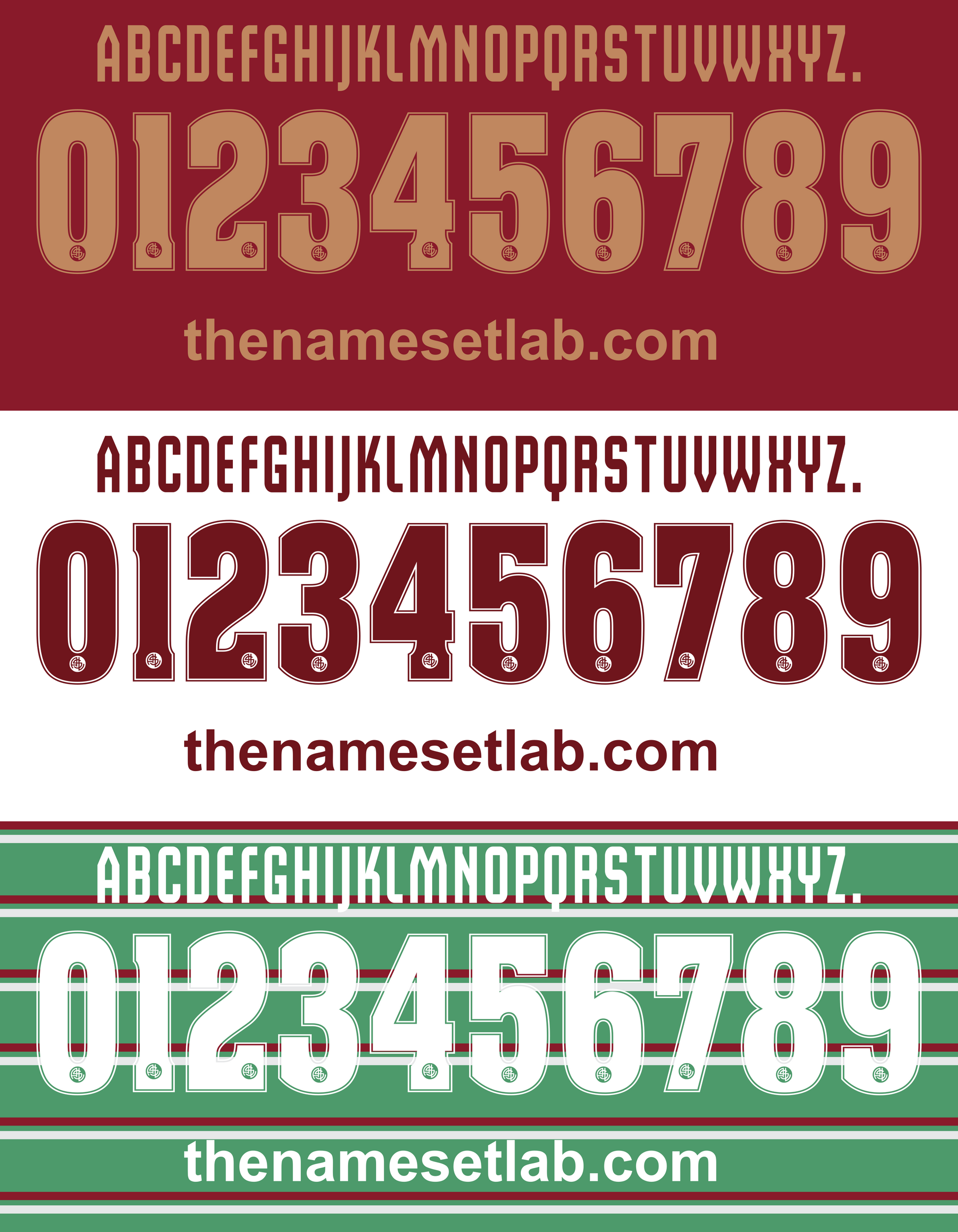 Livorno 2015-2016 Nameset mockup font