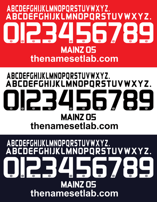 Mainz 2015-2016 Nameset AI Vector File