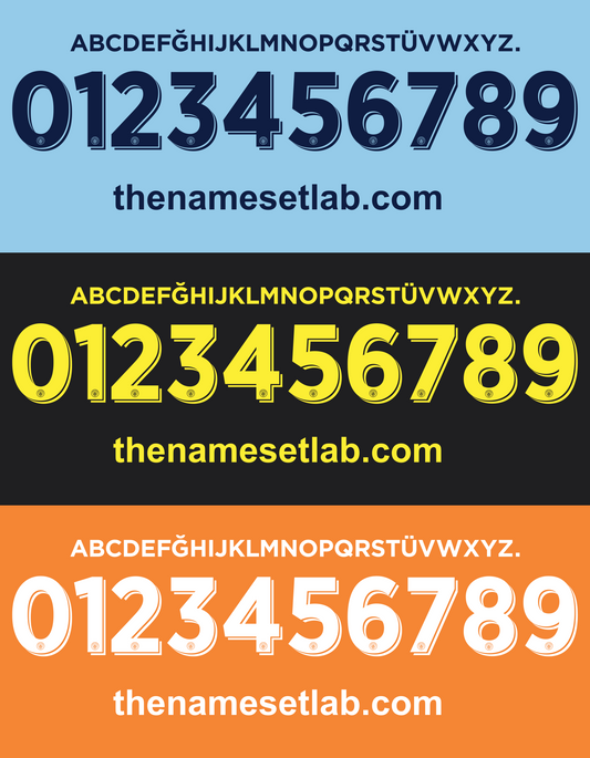 Manchester City 2016-2017 UCL Cup nameset 16/17 font vector file

