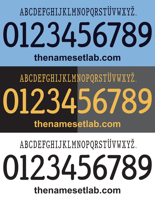 Manchester City 2013-2014 UCL Cup nameset 13/14 font vector file
