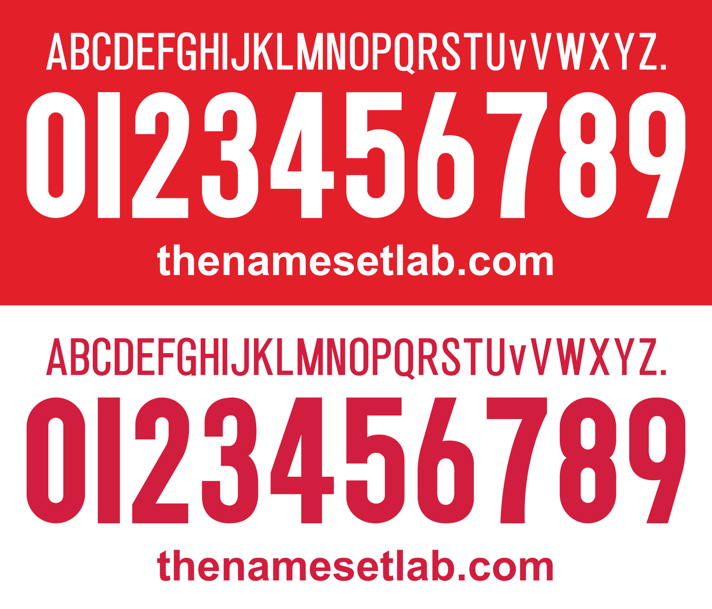 Manchester United 2004-2006 nameset 04/06 font vector file
