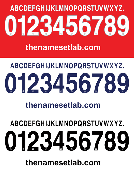 Manchester United 2008-2011 nameset 08/11 font vector file
