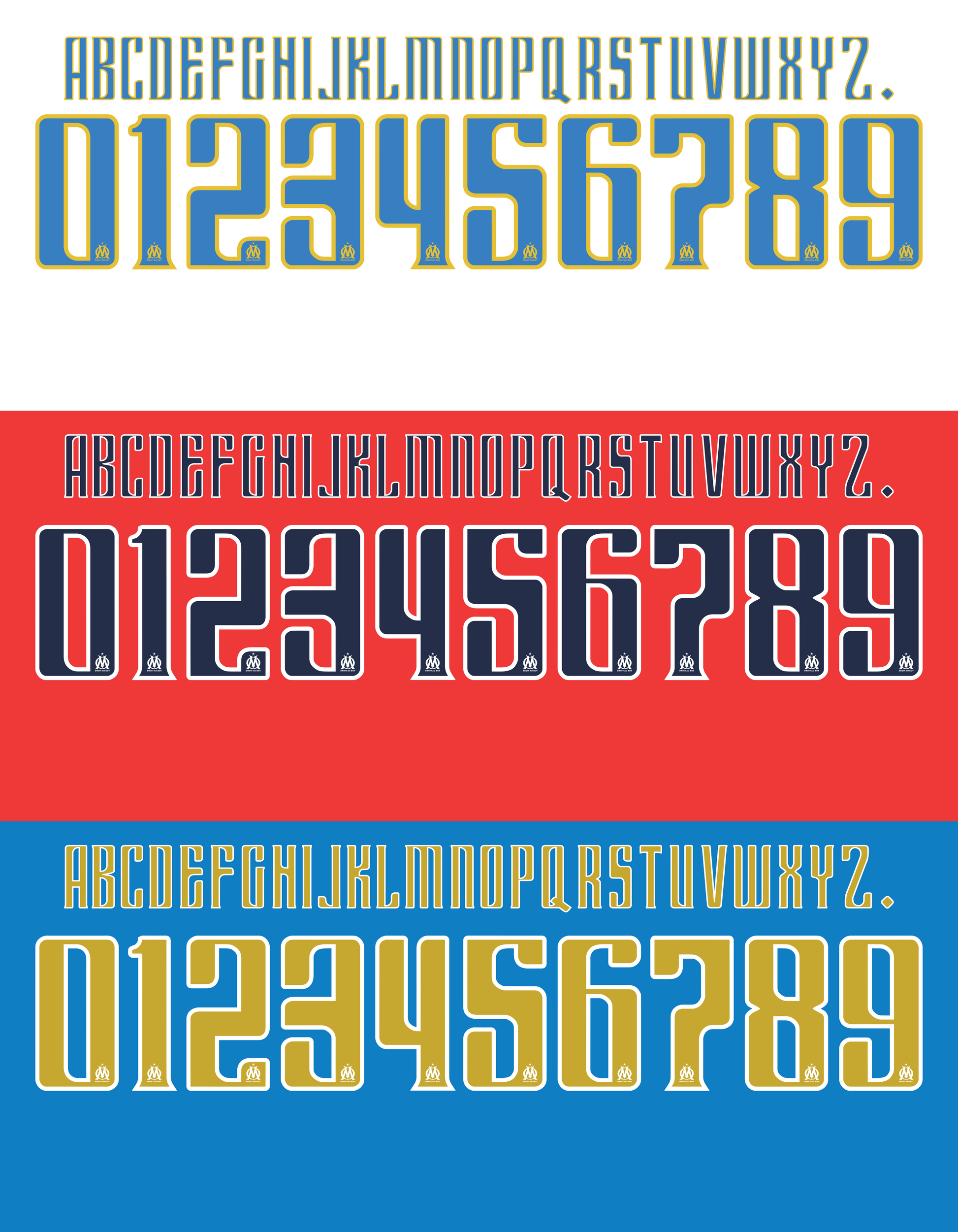 Marseille European 2012–2013 Nameset mockup