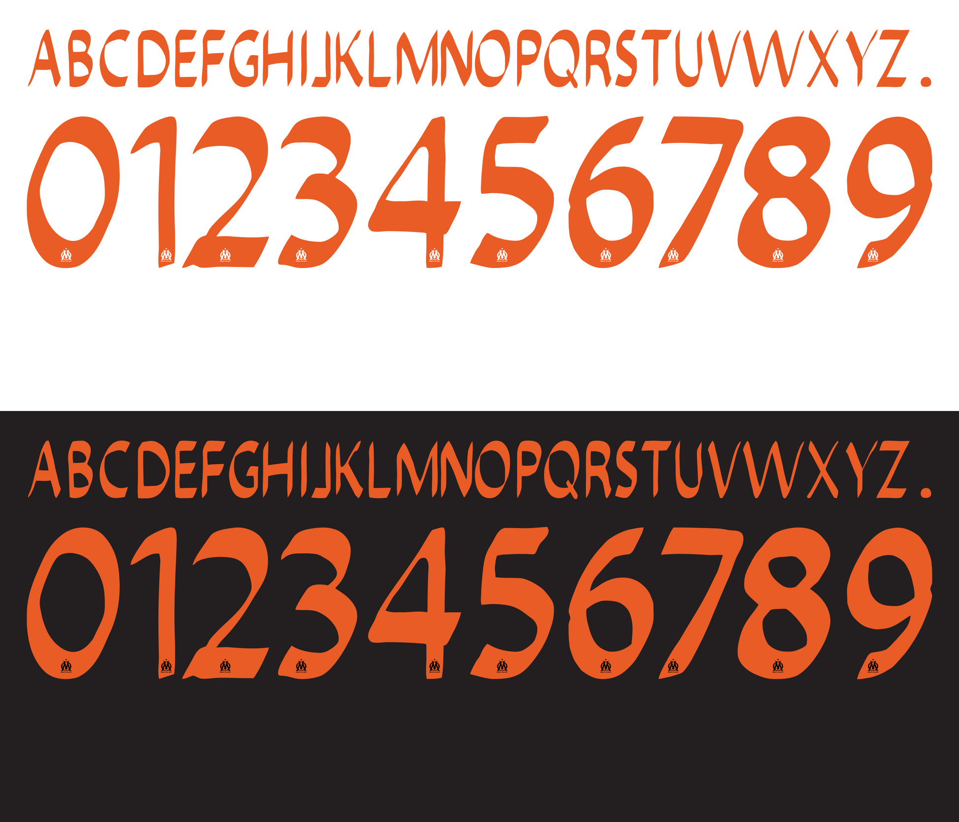 Marseille European 2012–2013 Nameset mockup