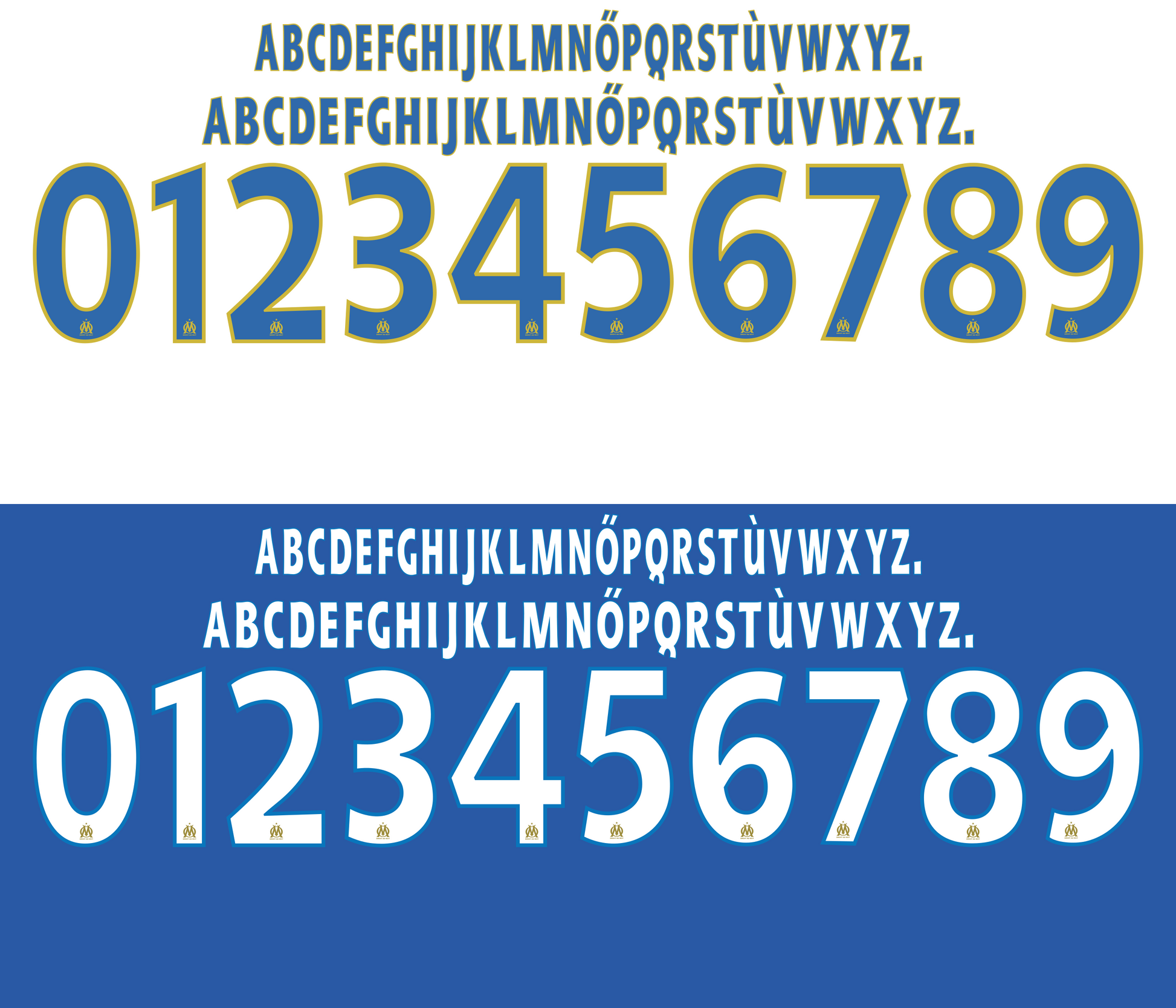 Marseille European 2015–2016 Nameset mockup