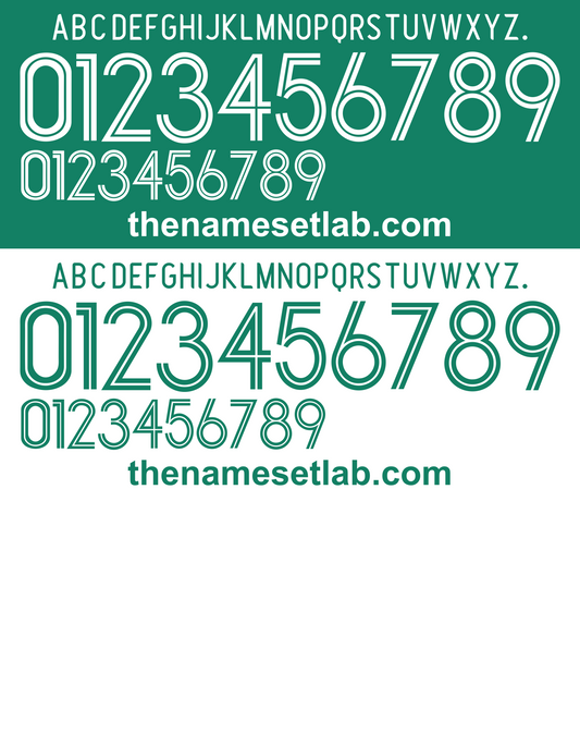 Mexico 2006 Football Nameset AI Vector File