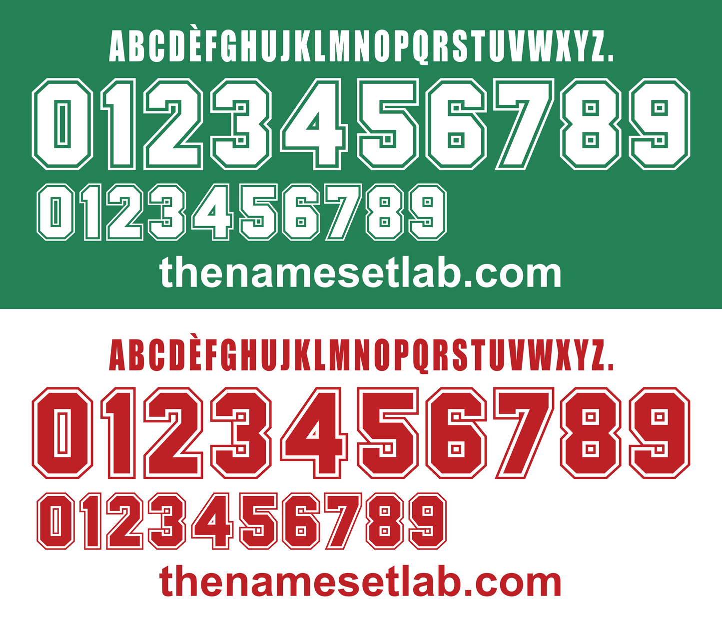 Mexico 1998 Football Nameset AI Vector File