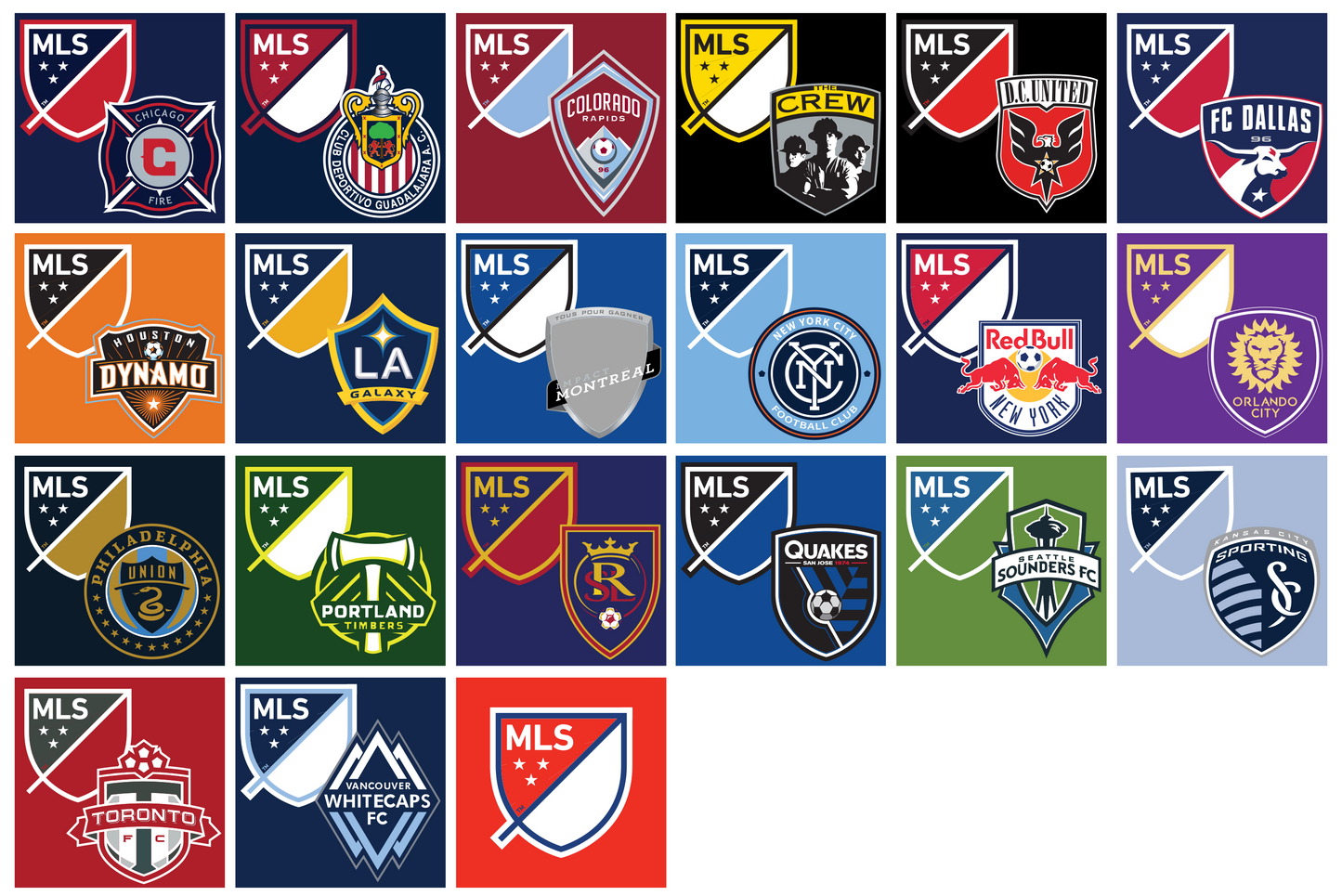 MLS 2015 Crest preview image showing the vector artwork design for this digital download.