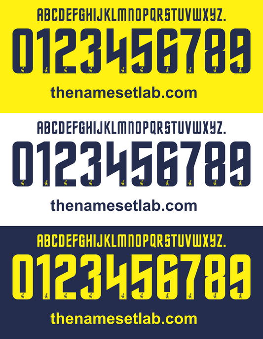 Modena 2015-2016 Nameset mockup font
