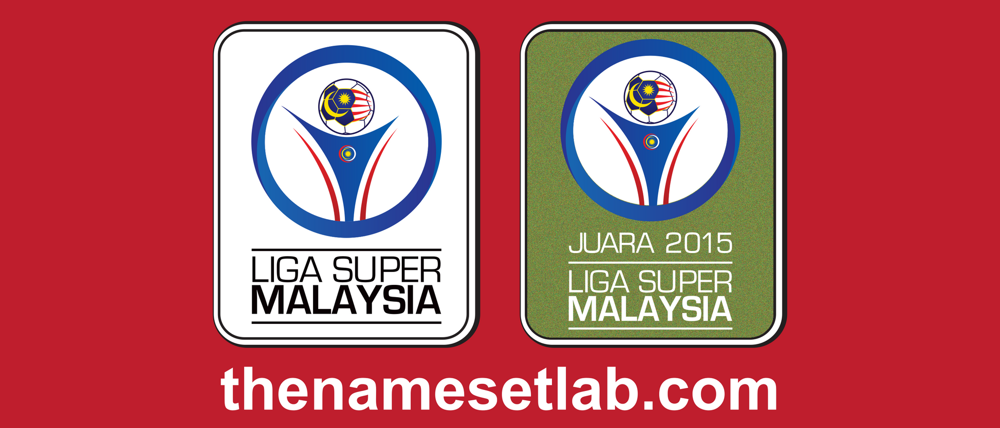 Malaysia Super League 2016 Patches preview image showing the vector artwork design for this digital download.