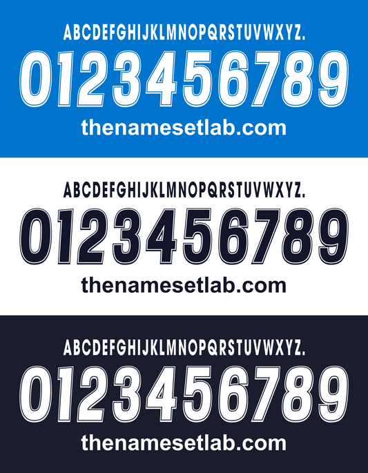 Napoli 2000-2001 Nameset AI Vector File