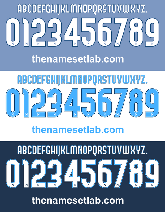 Napoli 2010-2011 Nameset AI Vector File