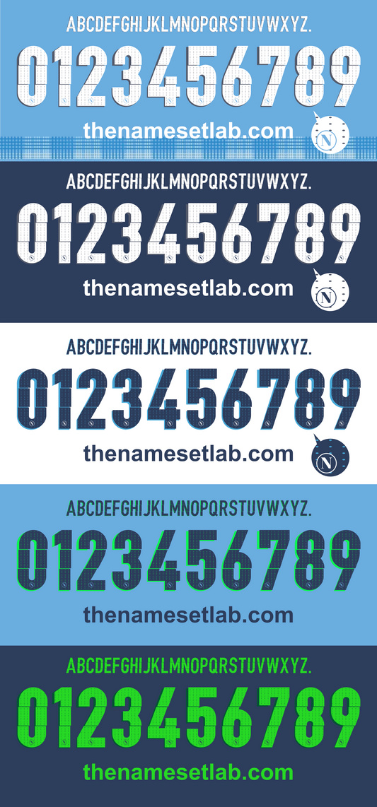 Napoli 2014-2015 Nameset AI Vector File