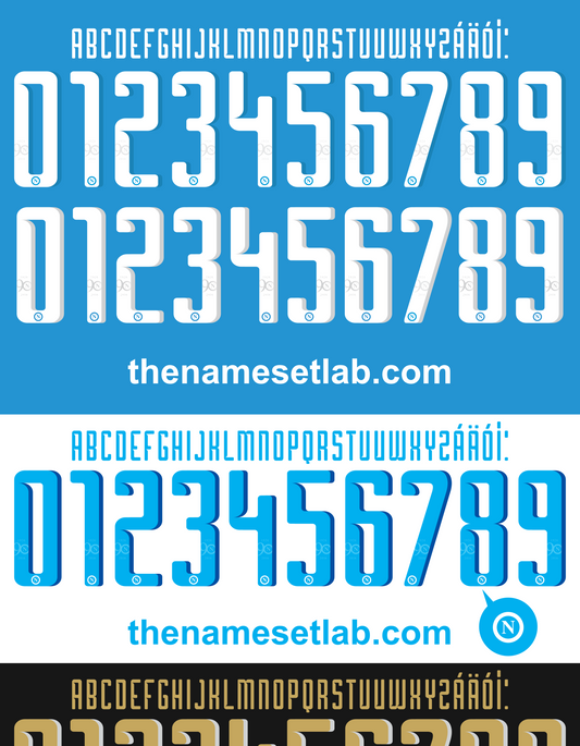 Napoli 2016-2017 Nameset AI Vector File