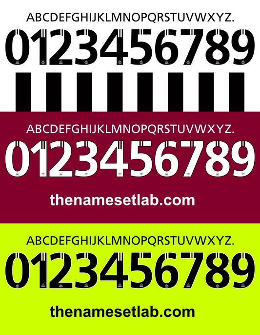 Newcastle United 2012-2013 Nameset AI Vector File