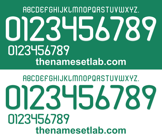 Nigeria 2010 Football Nameset AI Vector File