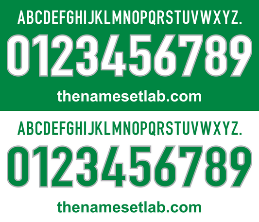 Nigeria 1998 Football Nameset AI Vector File