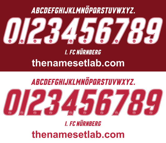 Nurnberg 2017-2018 Nameset AI Vector File