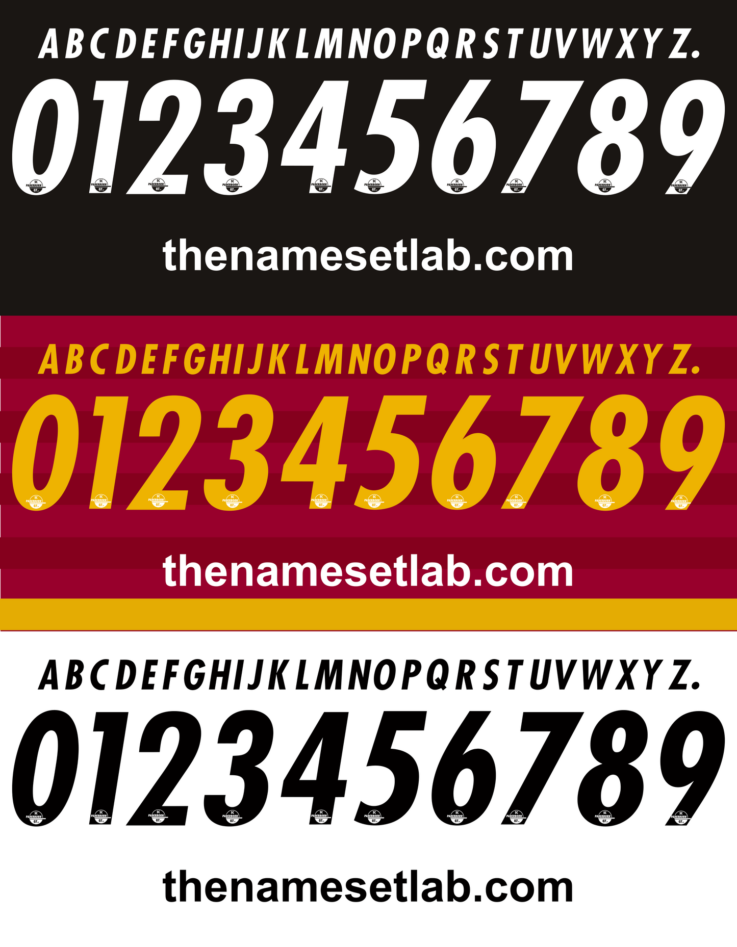 Paderborn 2014-2015 Nameset AI Vector File
