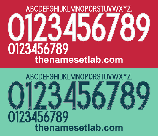 Portugal 2016 Football Nameset AI Vector File