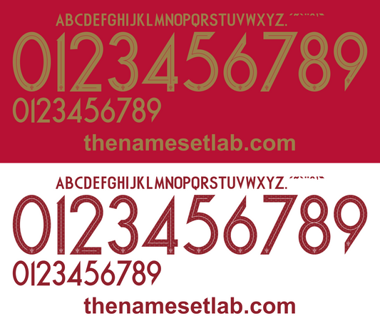 Portugal 2018 Football Nameset AI Vector File