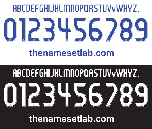 Real Madrid 2006-2007 Nameset