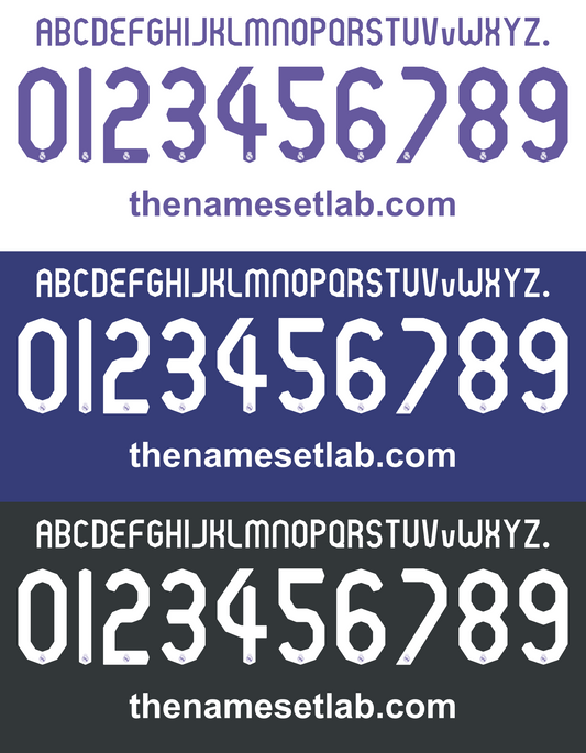 Real Madrid 2007-2008 Nameset Mockup