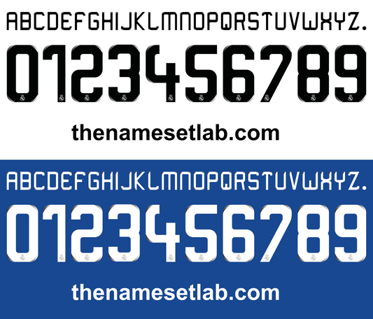 Real Madrid 2008-2009 Nameset Mockup