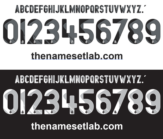 Real Madrid 2009-2010 Nameset mockup