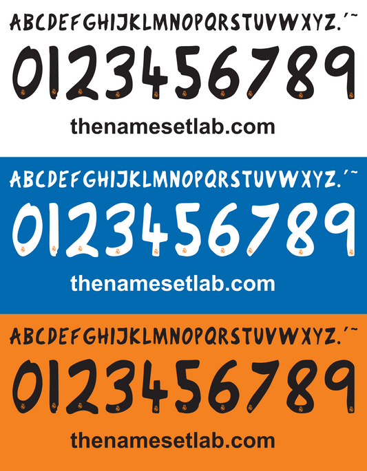 Real Madrid 2013-2014 Nameset Mockup