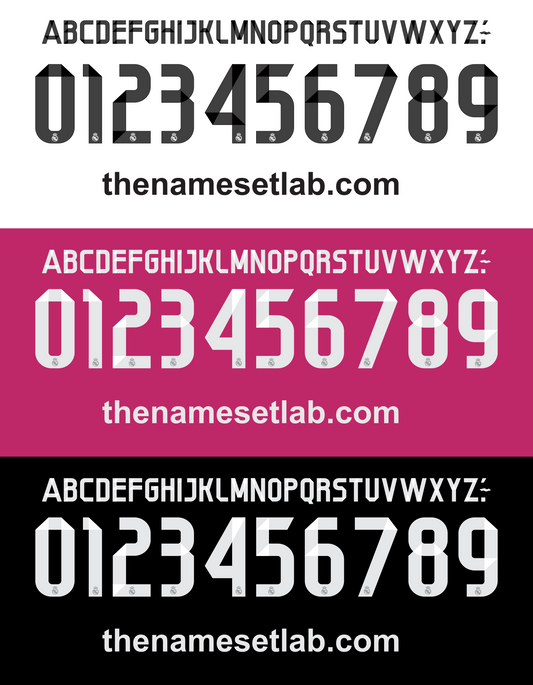 Real Madrid 2014-2105 nameset mockup