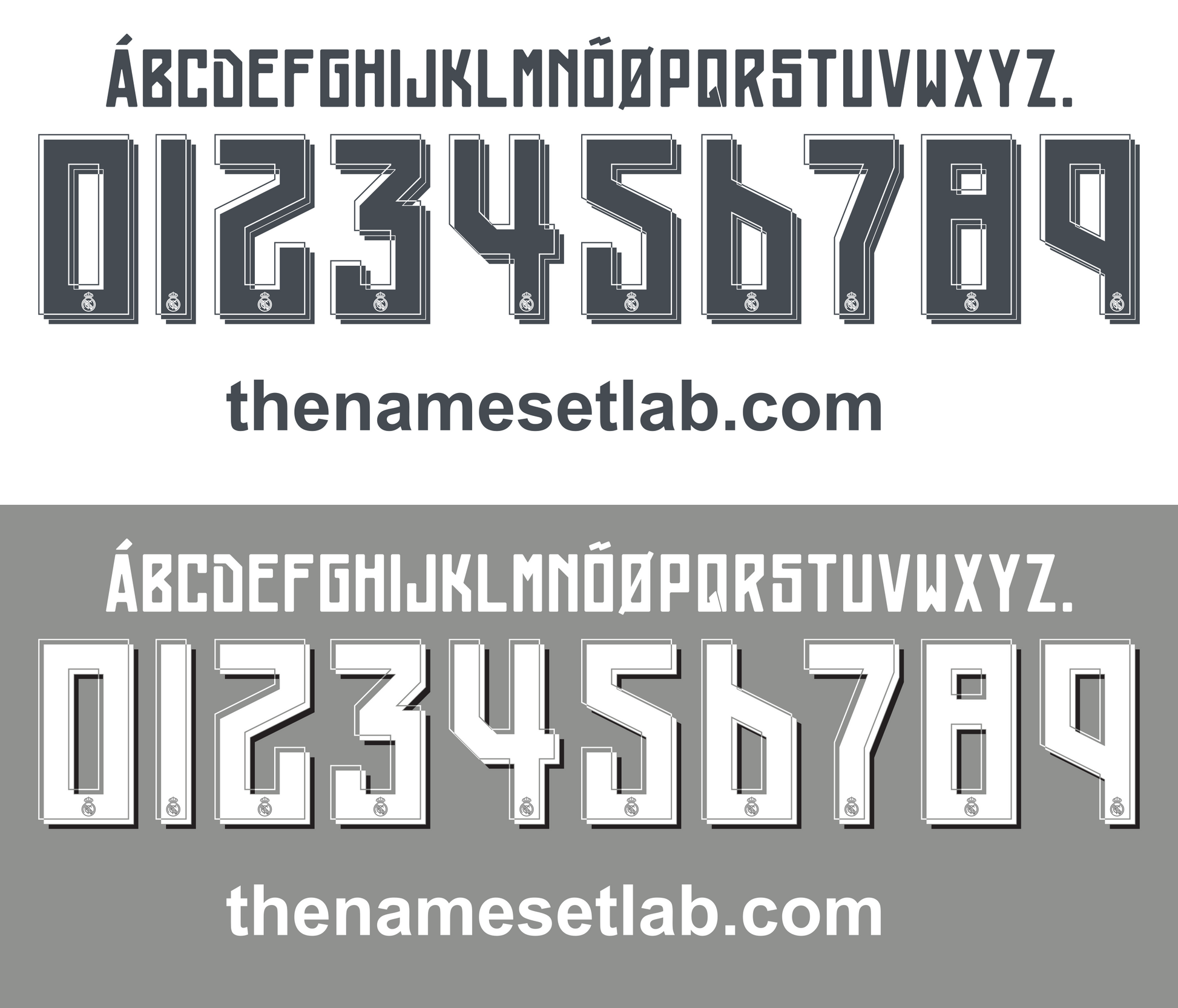 Real Madrid 2015-2016 Nameset