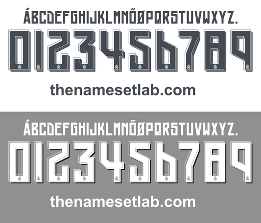Real Madrid 2015-2016 Nameset