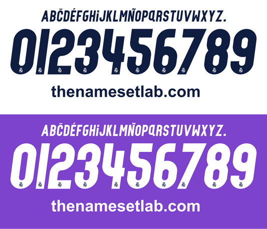 Real Madrid 2016-2017 nameset mockup