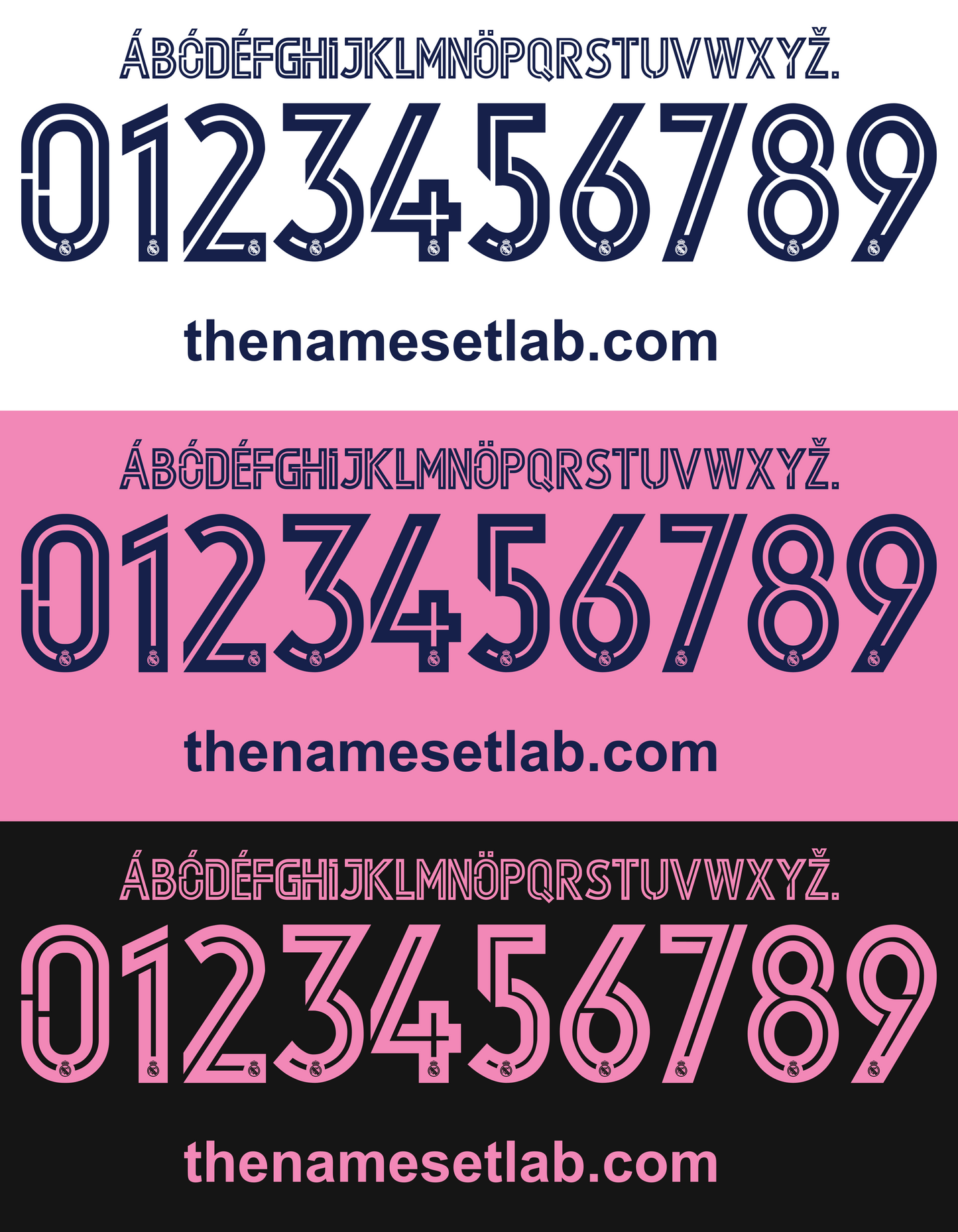 Real Madrid 2020-2021 Nameset