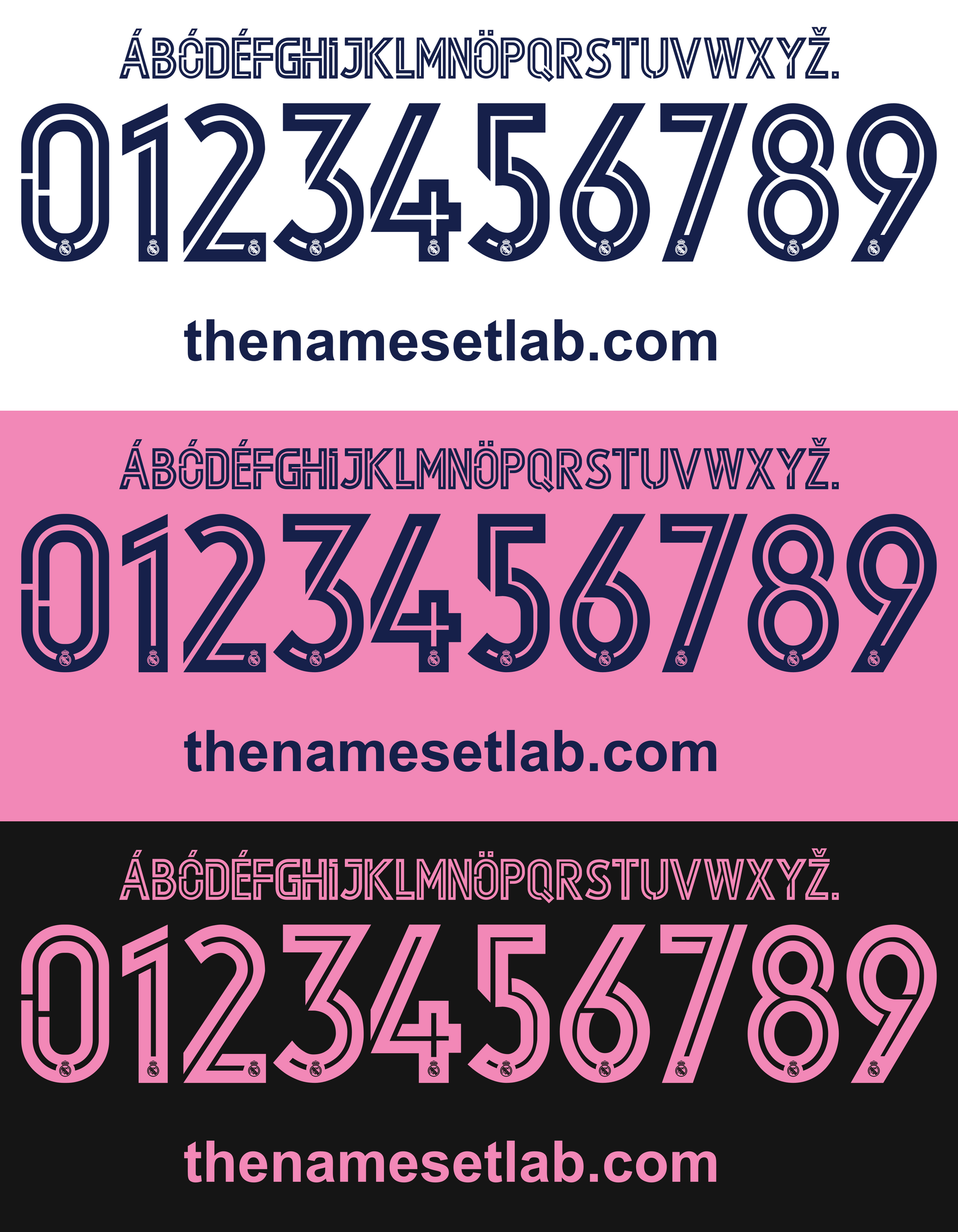 Real Madrid 2020-2021 Nameset