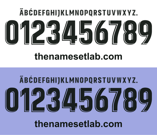 Real Madrid 2022-2023 La Liga Nameset Mockup