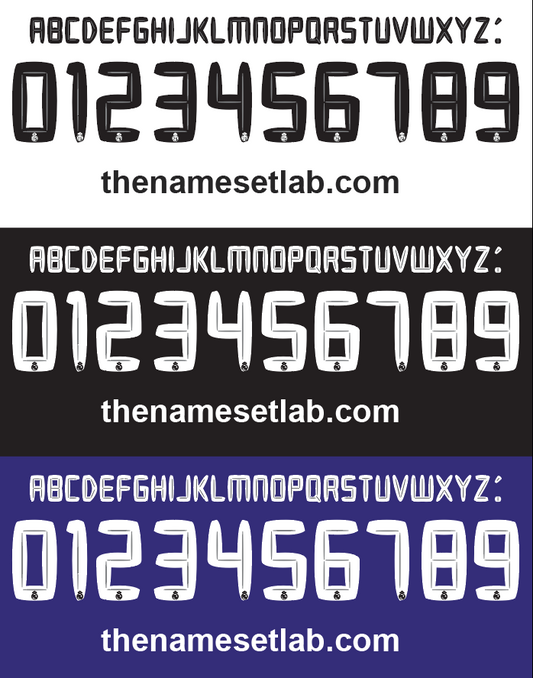 Real Madrid 2010-2011 Nameset mockup