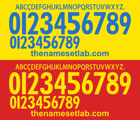 Romania 2016 Football Nameset AI Vector File