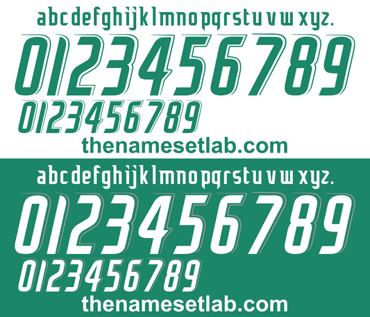 Saudi Arabia 2006 Football Nameset AI Vector File