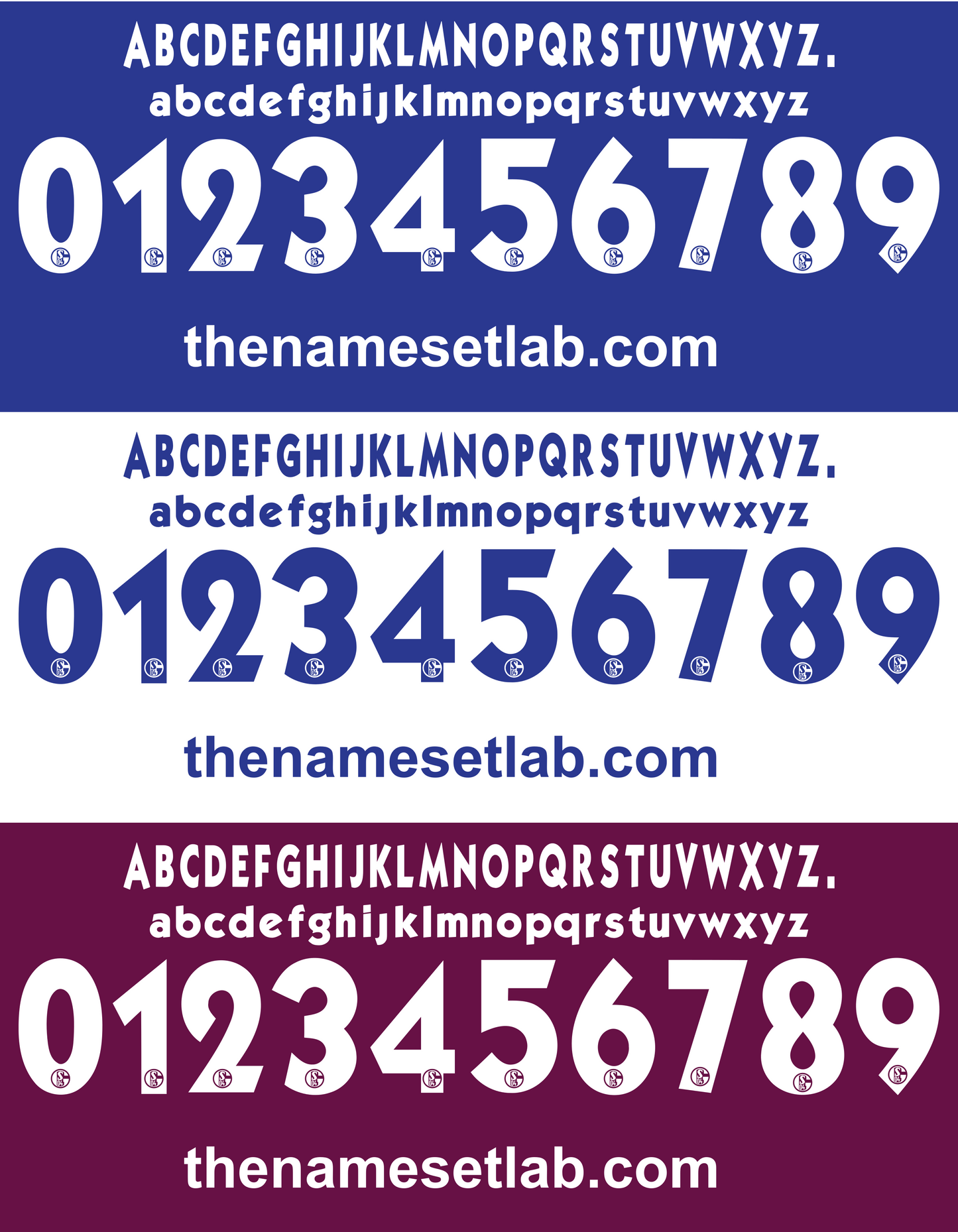 Schalke 2011-2012 Nameset AI Vector File