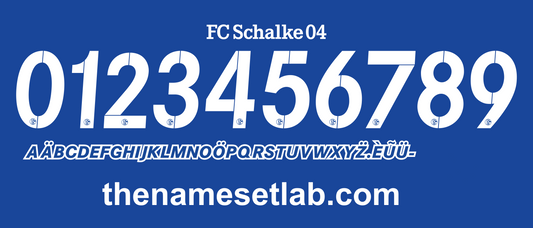 Schalke 2016-2017 Nameset AI Vector File