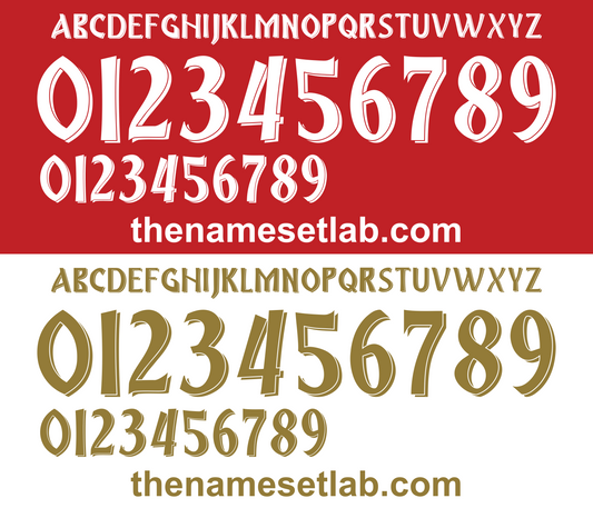 Serbia 2014 Football Nameset AI Vector File