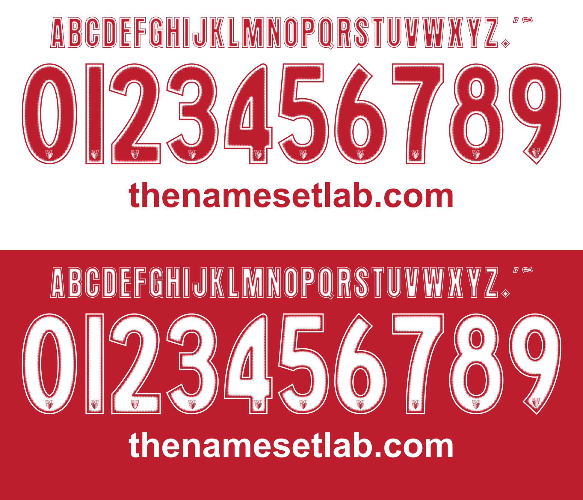 Sevilla 2004-2006 Nameset Graphic