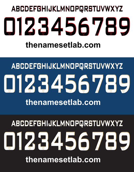 Sevilla 2008-2009 Nameset AI Vector File
