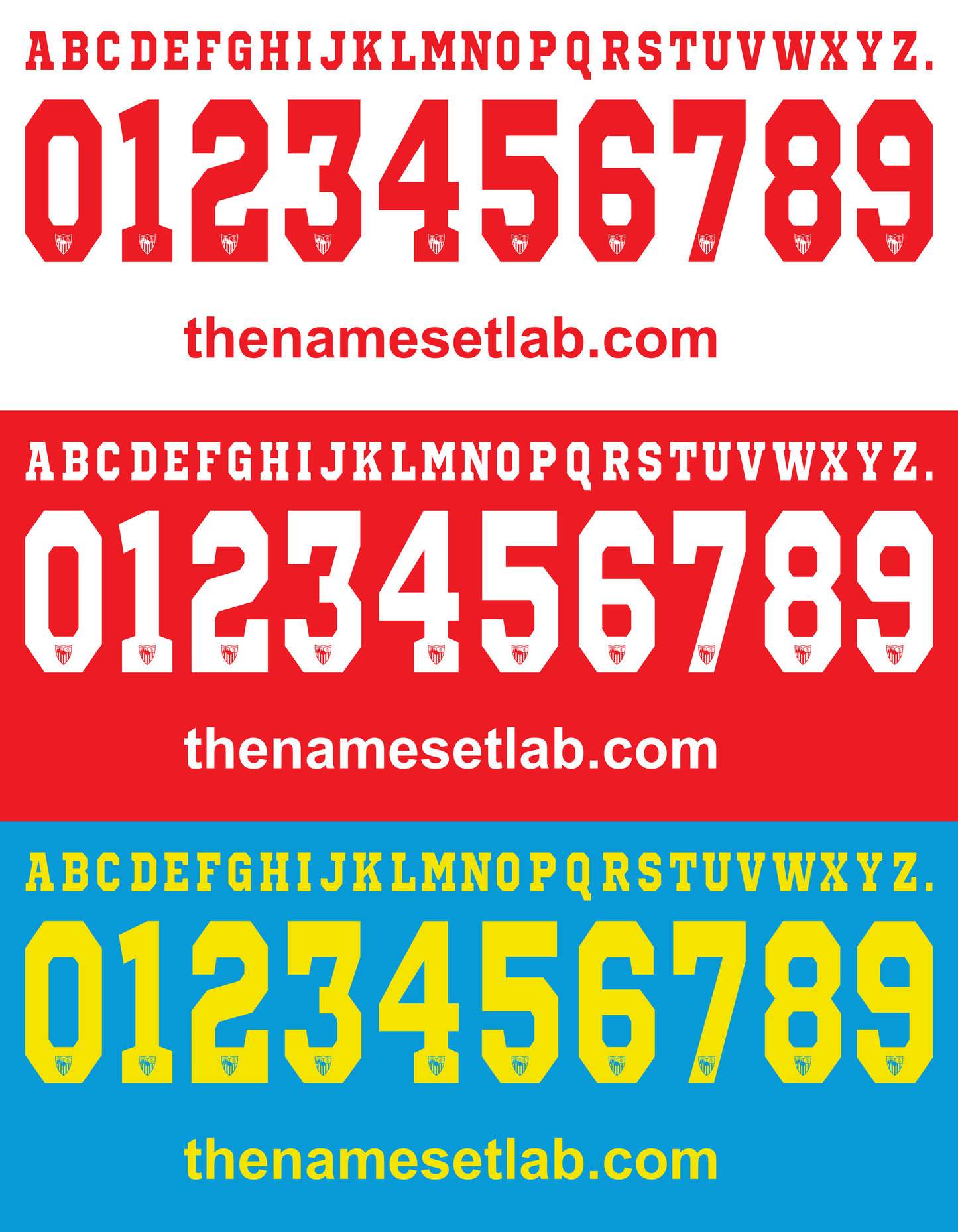 Sevilla Europa 2014-2015 Nameset Graphic