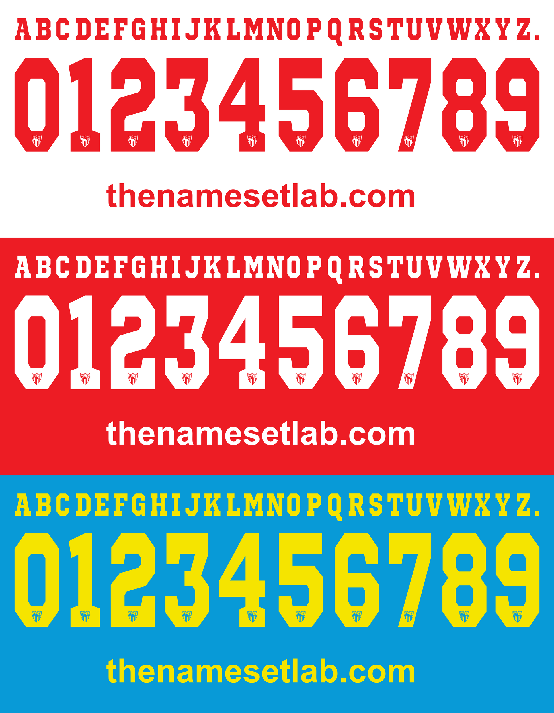 Sevilla Europa 2014-2015 Nameset Graphic