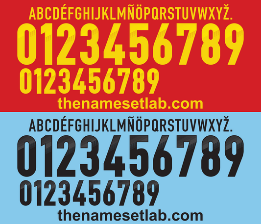 Spain 2012 Football Nameset AI Vector File